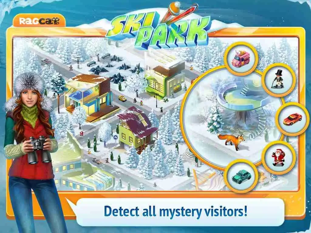 Capturas de tela do Ski Park HD: Build Resort and Find Objects! iPad 