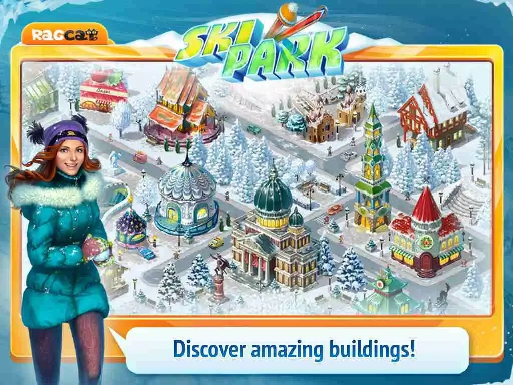 Capturas de tela do Ski Park HD: Build Resort and Find Objects! iPad 