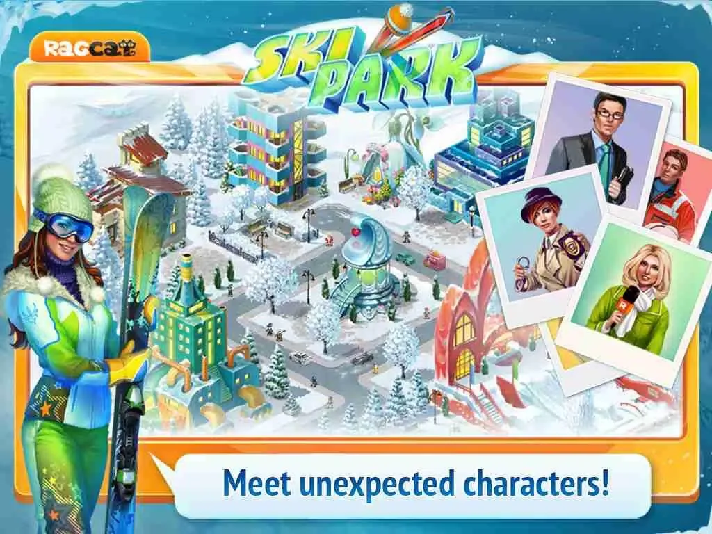 Capturas de tela do Ski Park HD: Build Resort and Find Objects! iPad 
