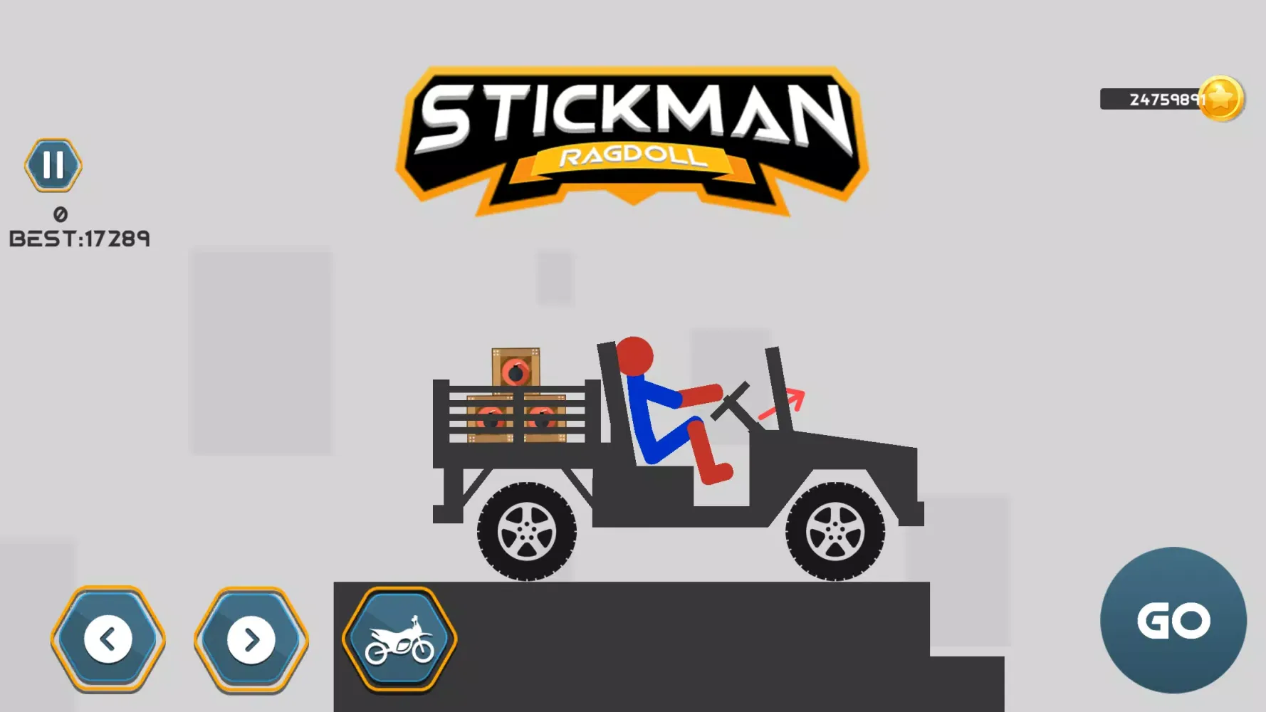 Stickman Dismount Ragdoll Game Screenshots