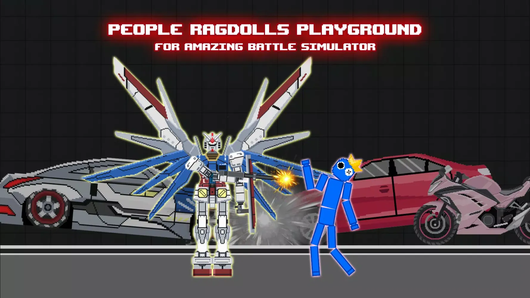 Tangkapan skrin Ragdoll2: Mutilate