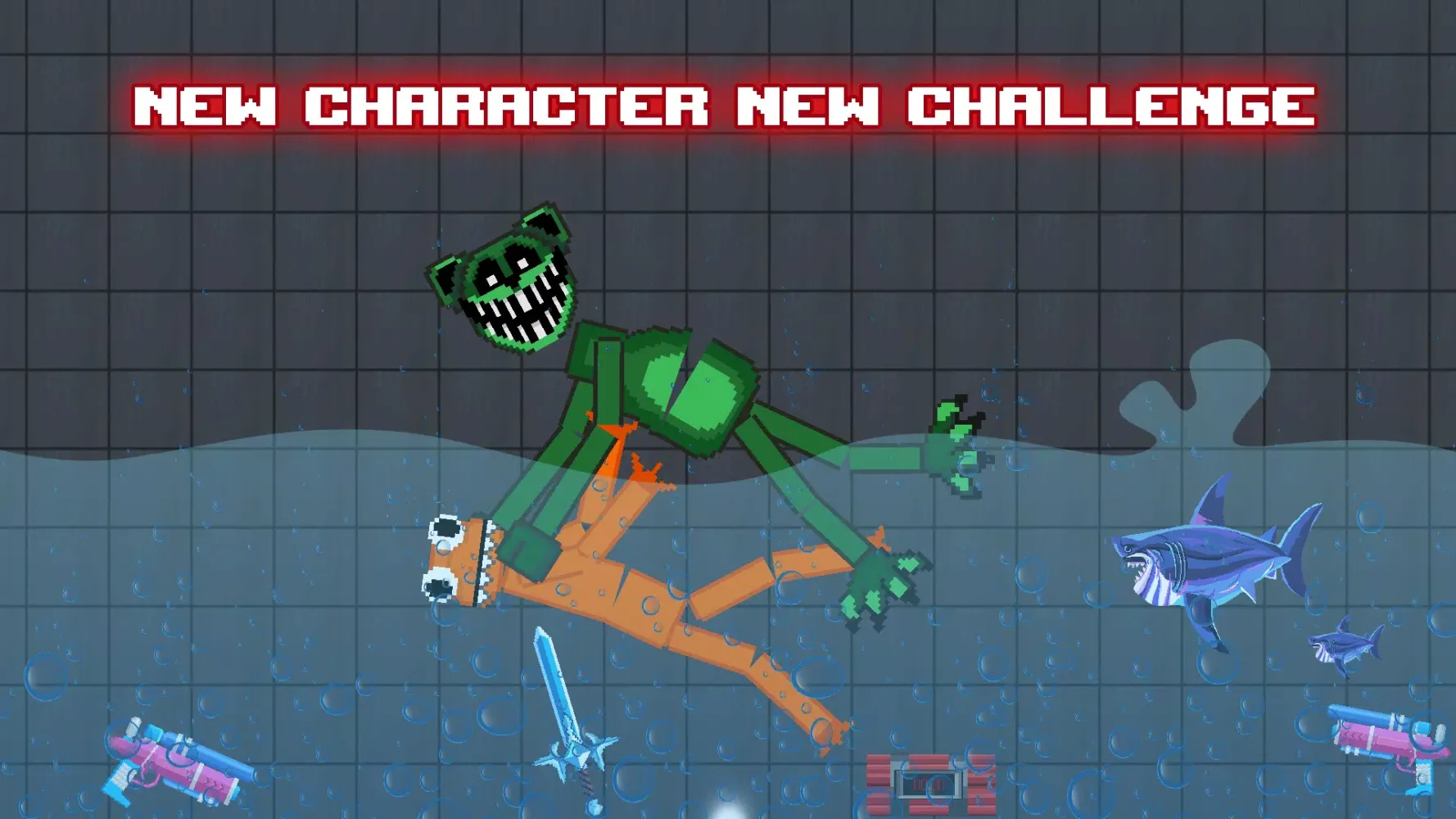 Tangkapan skrin Ragdoll2: Mutilate