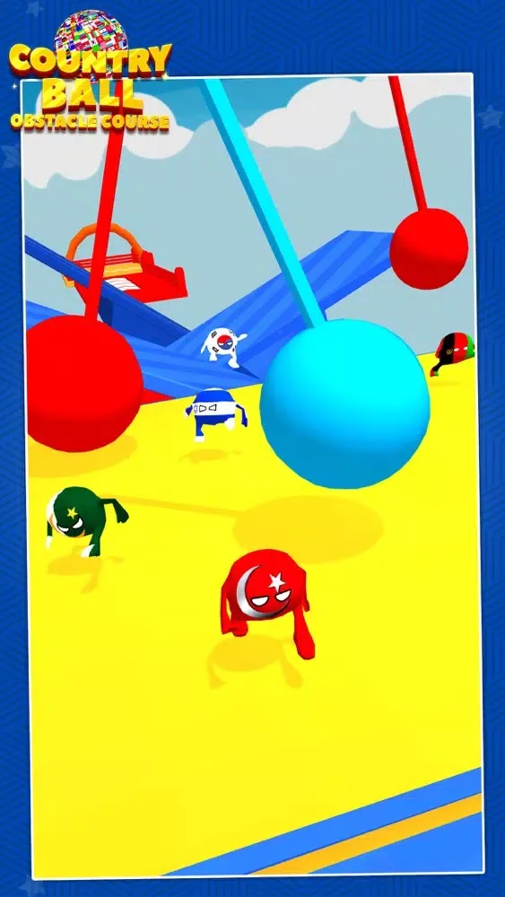 Country Balls Obstacle Course স্ক্রিনশট