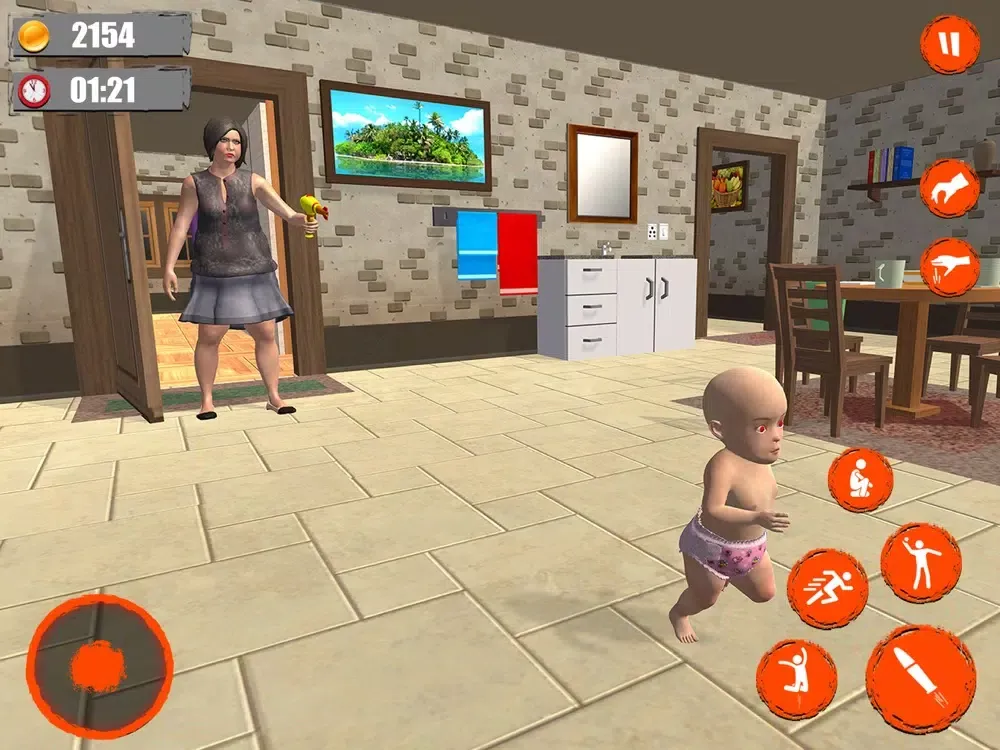 Mom Life vs Evil Baby Games iPad 应用截图