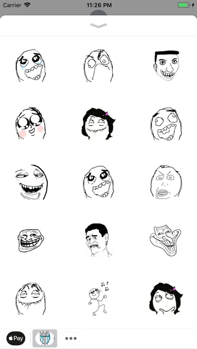 Capturas de pantalla de Rage Comic Memes Sticker