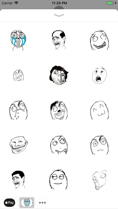 Capturas de pantalla de Rage Comic Memes Sticker