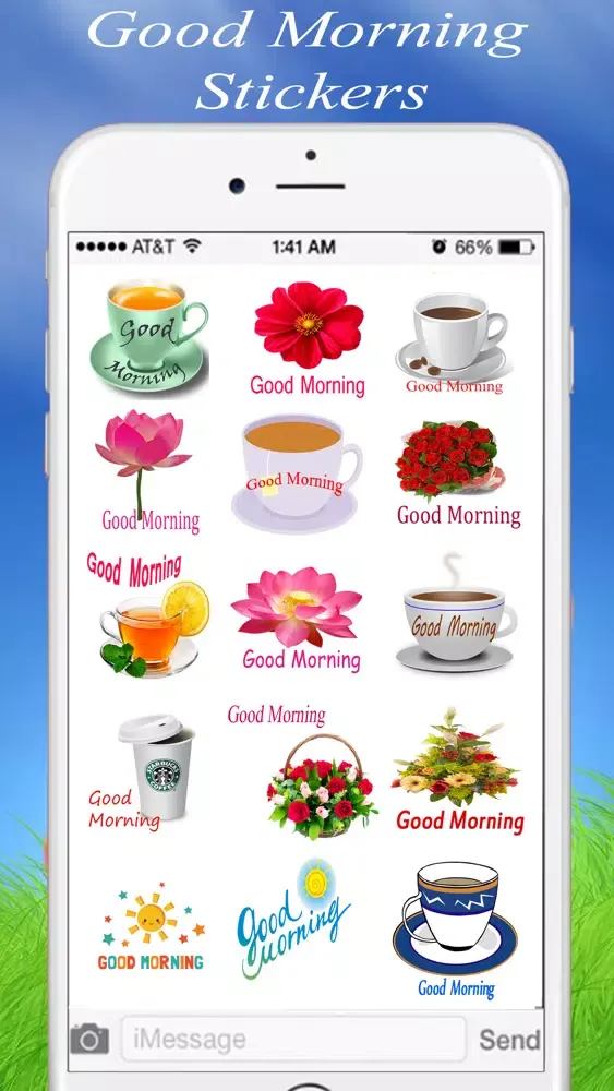 Good Morning Stickers for iMessage Screenshots