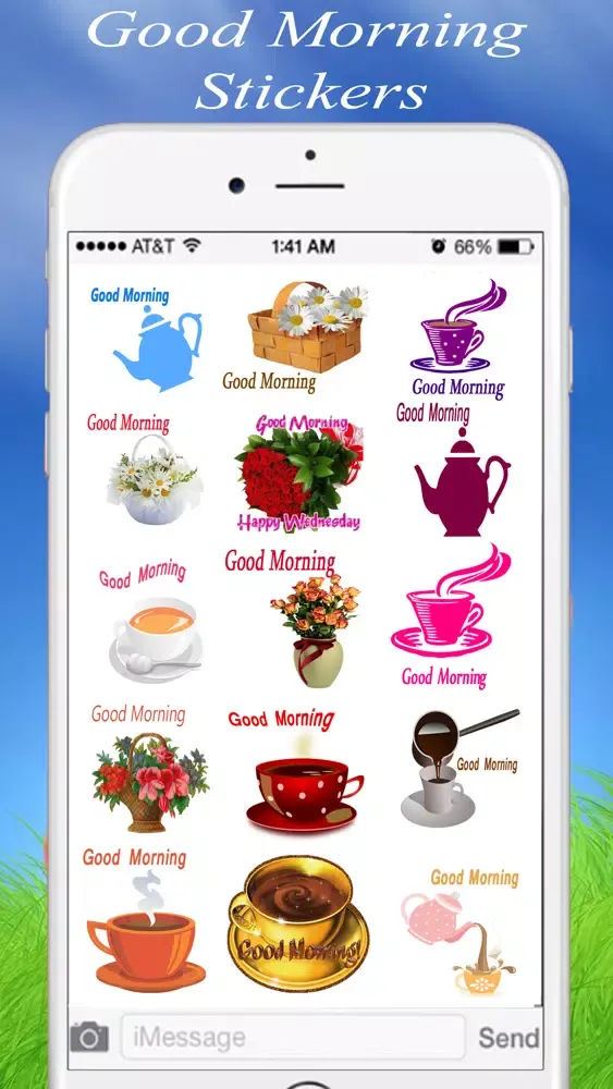 Good Morning Stickers for iMessage Screenshots