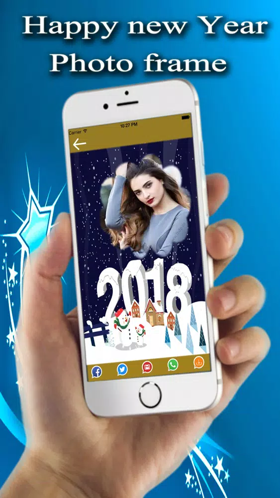 Zrzuty ekranu New Year Photo Frames 2018
