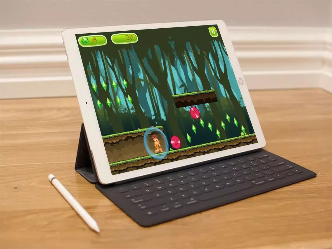 wilderness boy sprint in the forest - the jungle book version 0 iPad  Ekran Görüntüleri