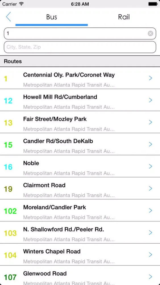 Screenshot di Transit Tracker - Atlanta