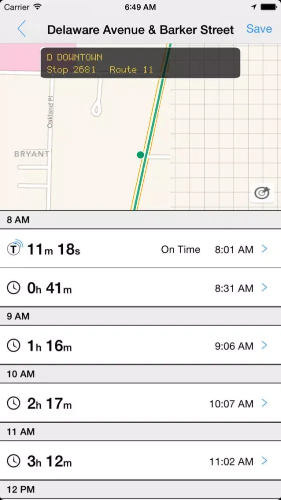 Screenshot di Transit Tracker - Buffalo