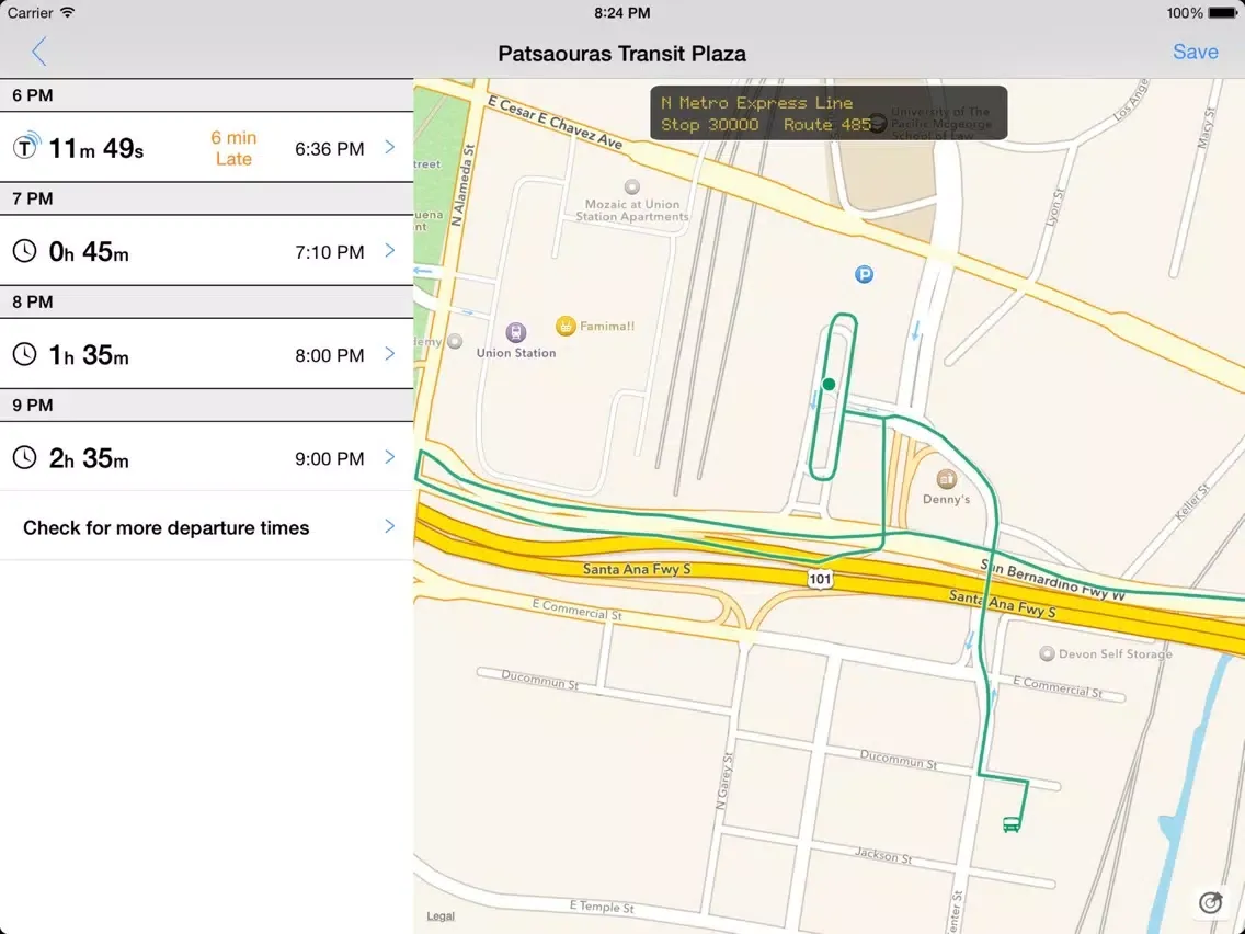 Capturas de pantalla de Transit Tracker - Los Angeles iPad 