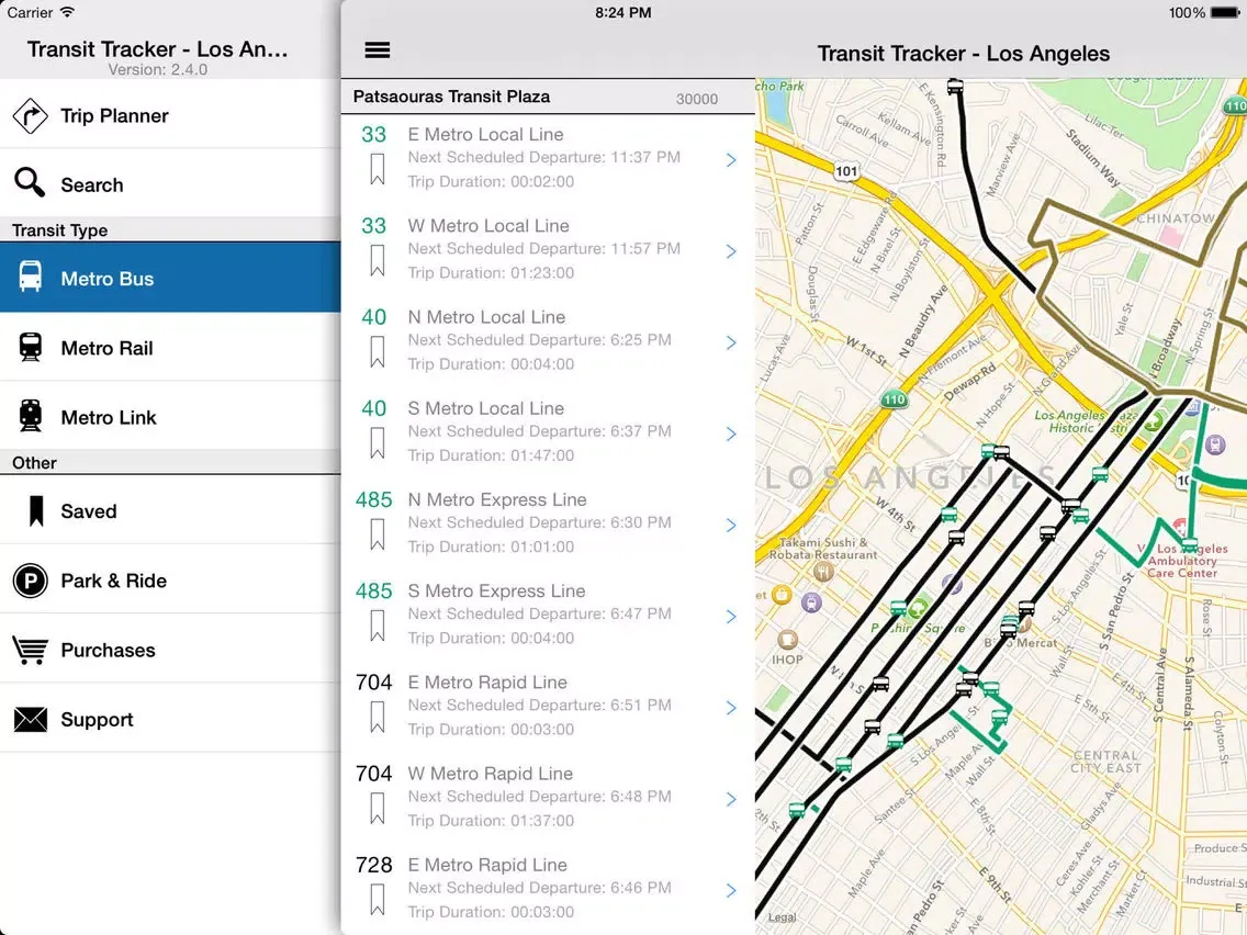 Capturas de pantalla de Transit Tracker - Los Angeles iPad 