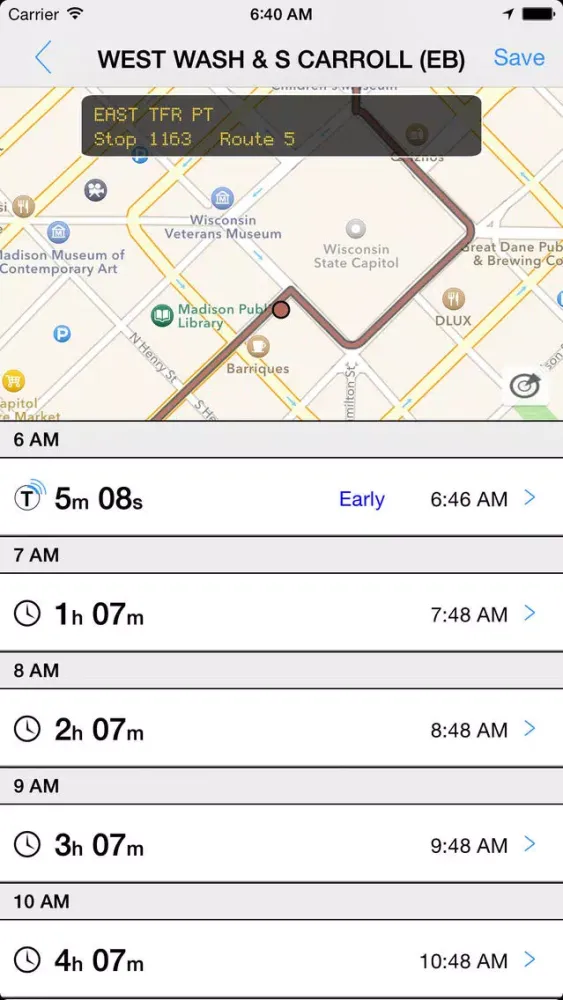 Скриншоты Transit Tracker - Madison