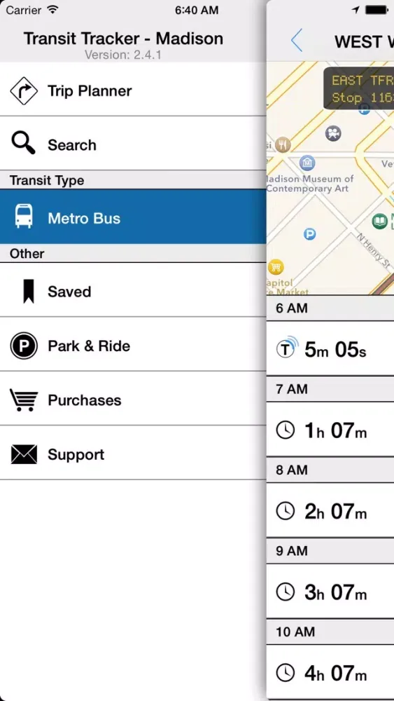 Скриншоты Transit Tracker - Madison