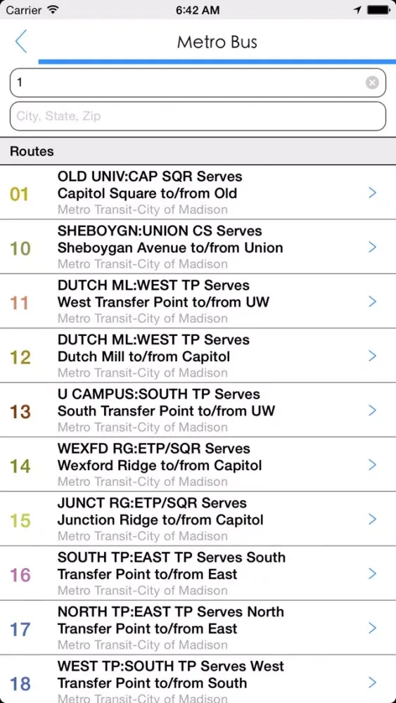 Скриншоты Transit Tracker - Madison