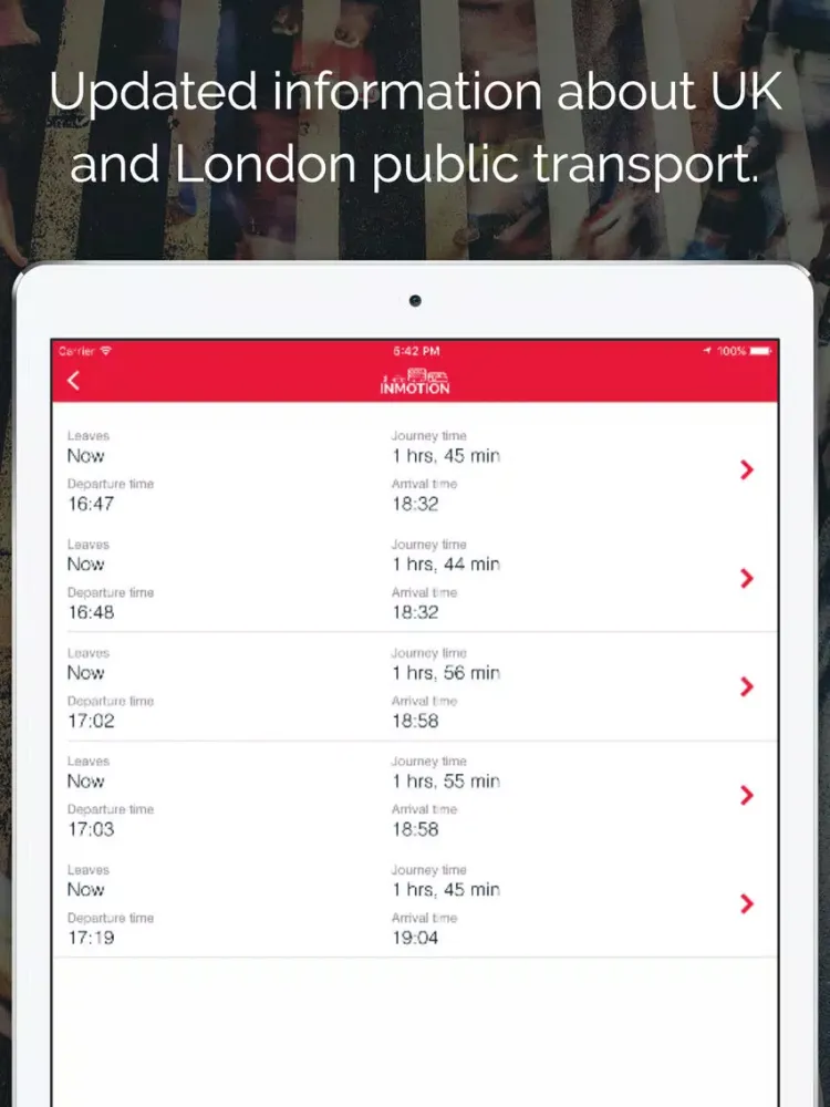InMotion - London Public Transport, TFL, London Bus, & London Tube iPad  سکرین شاٹس