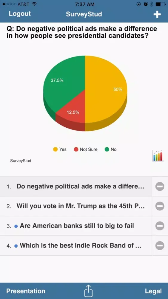 SurveyStud سکرین شاٹس