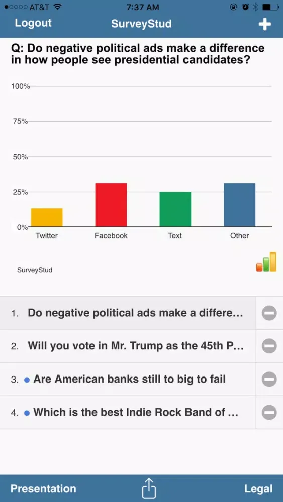 SurveyStud سکرین شاٹس