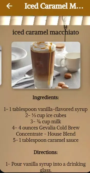 Coffee Mr: coffee in the home. Screenshots