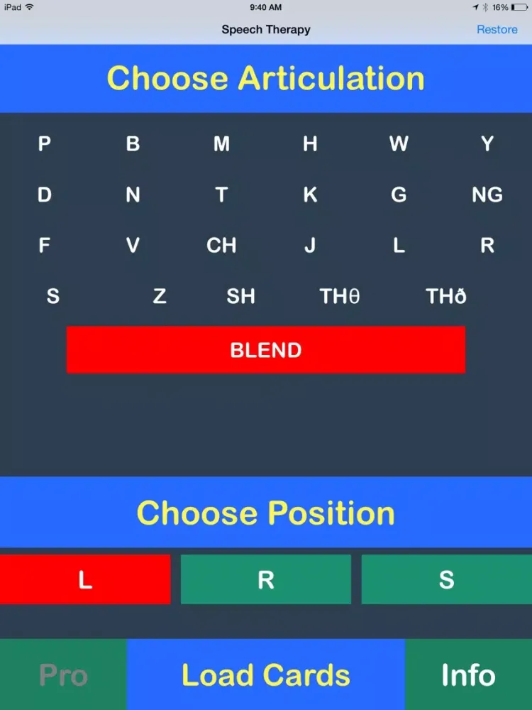 Скриншоты Speech Therapy, Apraxia Articulation Word FlashCards iPad 