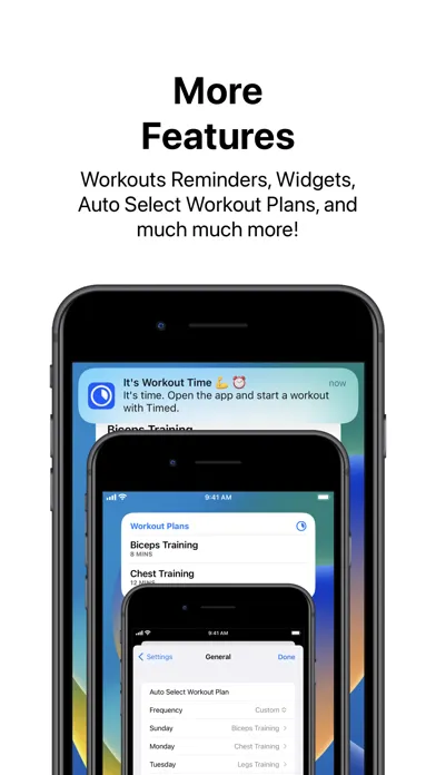 Timed: Workout Timer & Planner स्क्रीनशॉट