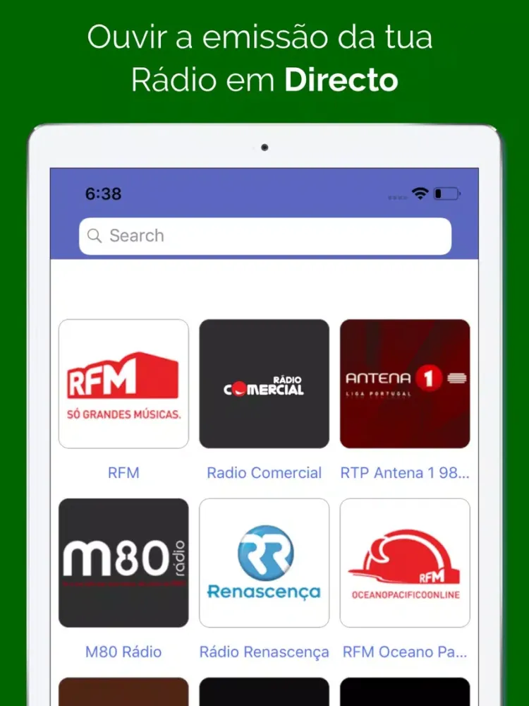 Zrzuty ekranu Rádio FM Portugal iPad 