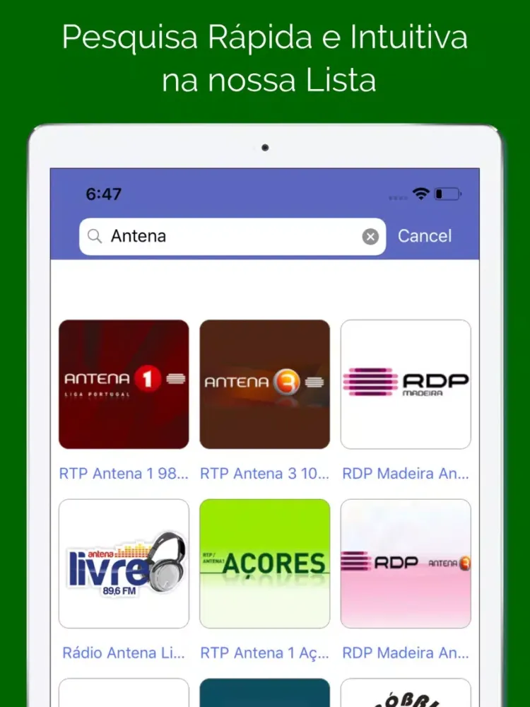 Zrzuty ekranu Rádio FM Portugal iPad 