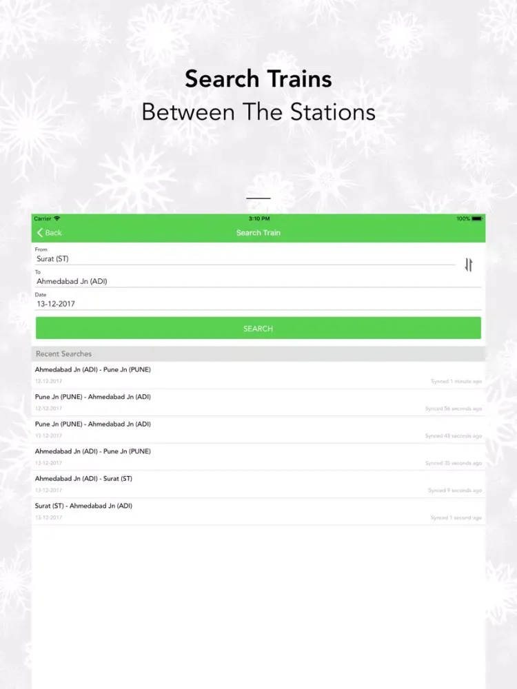 Скриншоты Indian Railway PNR Status Info iPad 