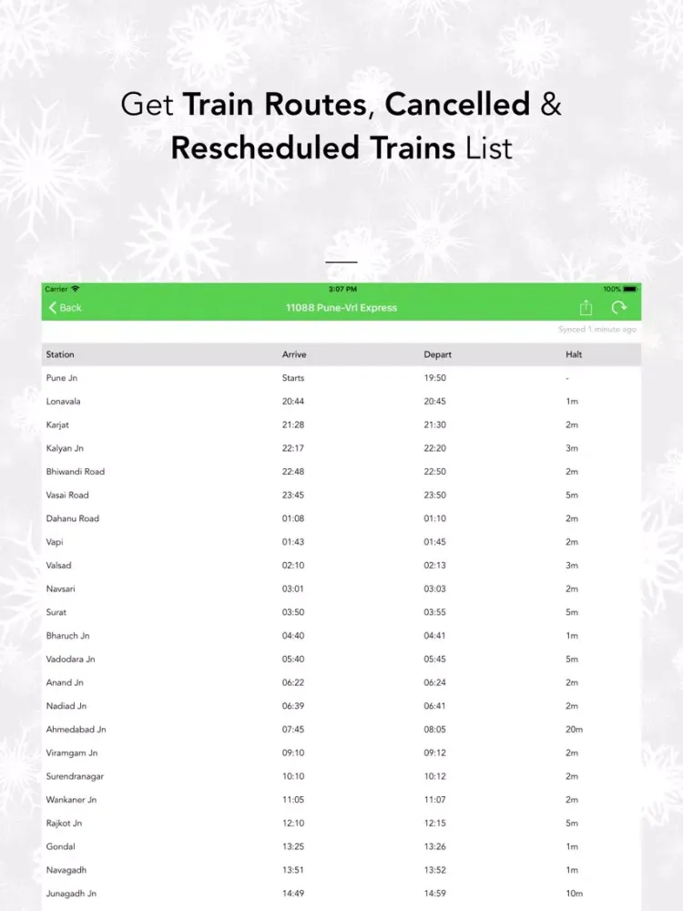 Скриншоты Indian Railway PNR Status Info iPad 