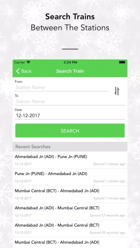 Скриншоты Indian Railway PNR Status Info