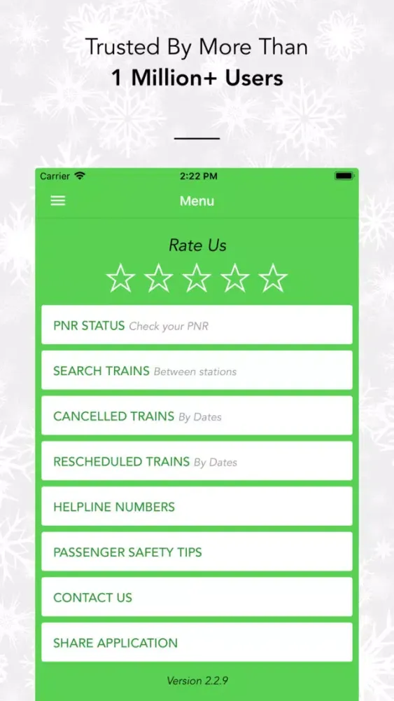 Скриншоты Indian Railway PNR Status Info