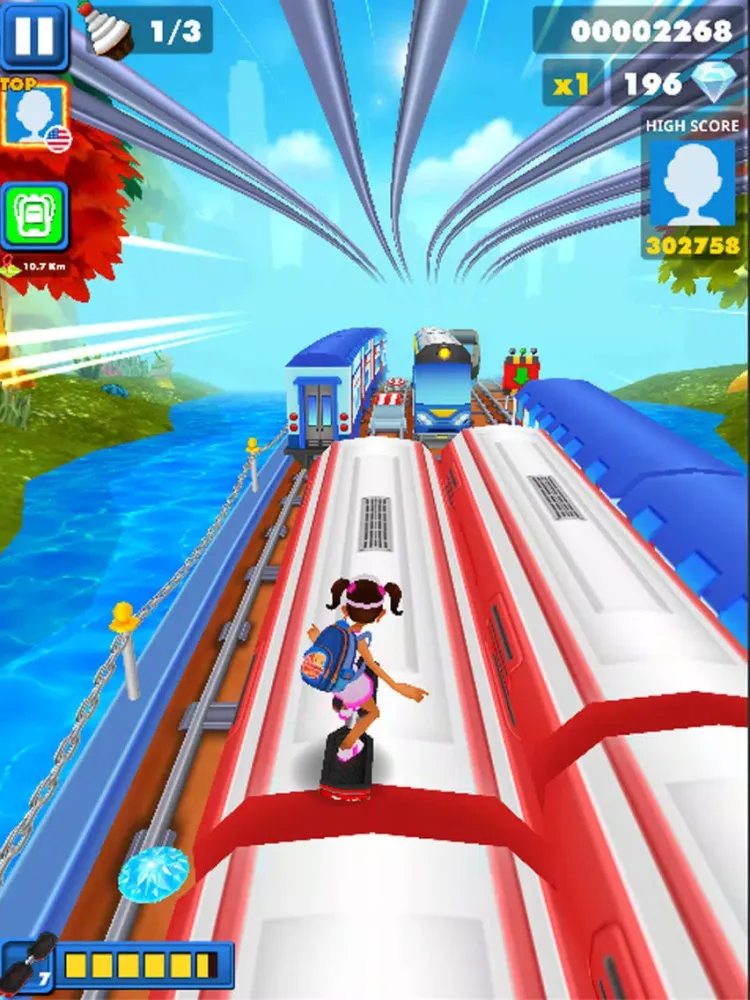 ภาพหน้าจอของ Rail Blazers Runner iPad 