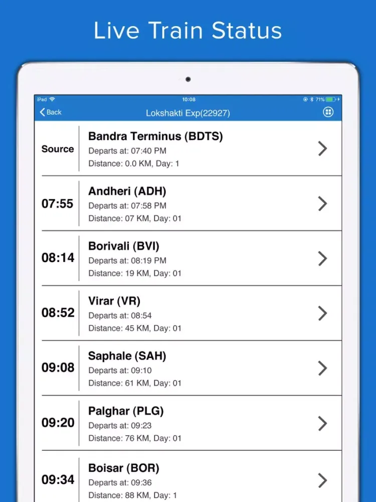 Screenshot di PNR Status - Train Time Table iPad 