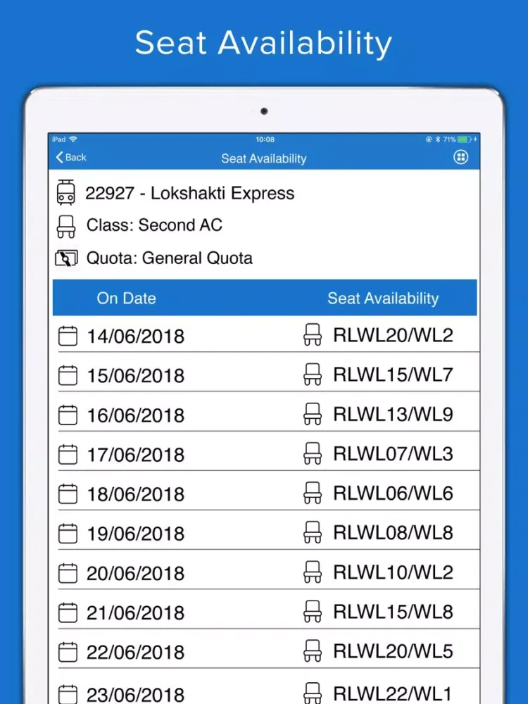 Screenshot di PNR Status - Train Time Table iPad 