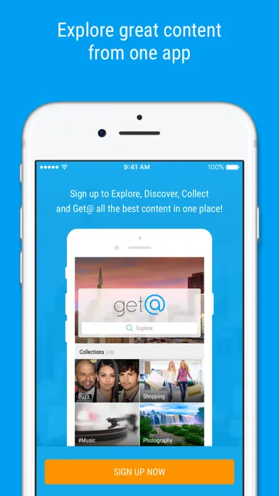 Get@ - Follow your curiosity. Get at great content Screenshots