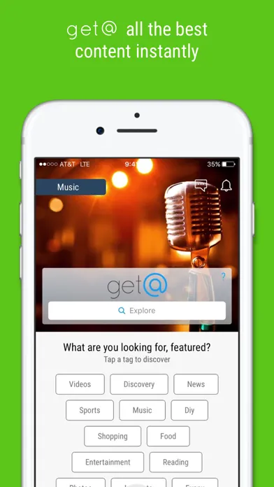 Get@ - Follow your curiosity. Get at great content Screenshots
