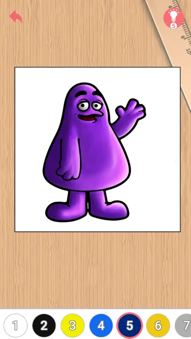 Capturas de tela do Grimace Coloring by Shake
