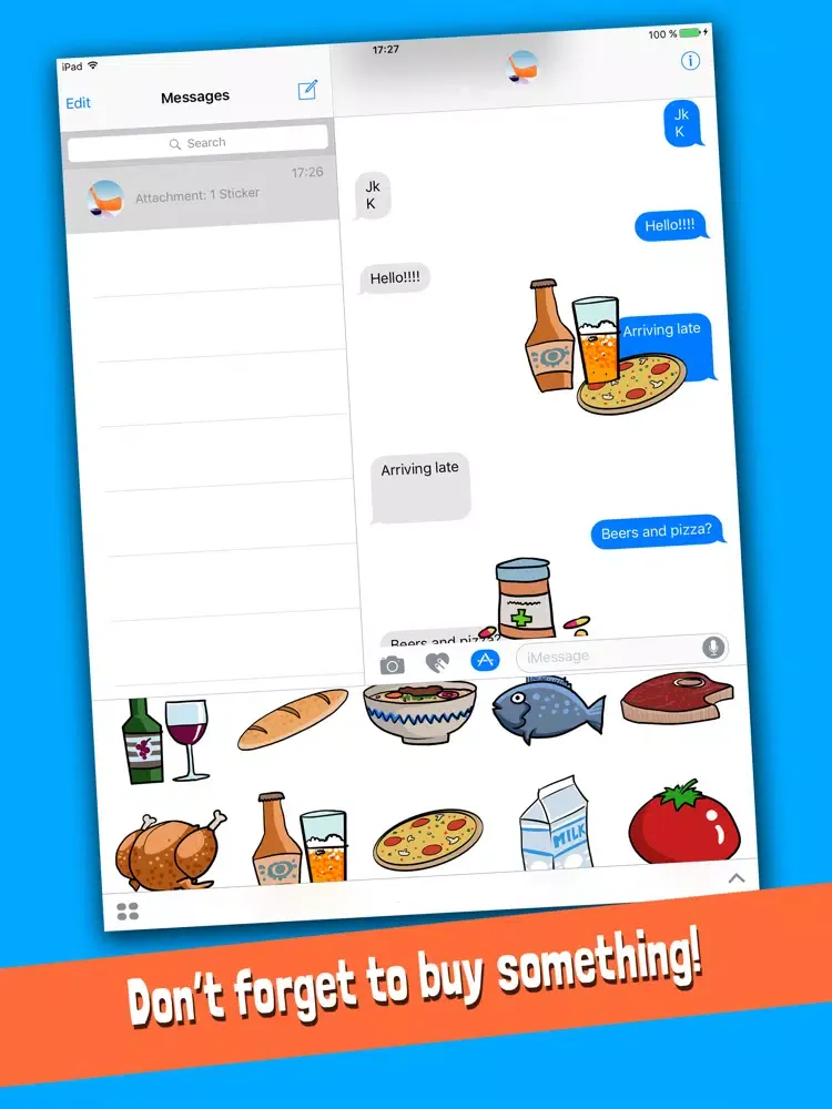Shopping & Grocery List Stickers iPad  Screenshots