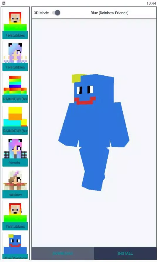 Rainbow Friends Skin MCPE Mods Screenshots