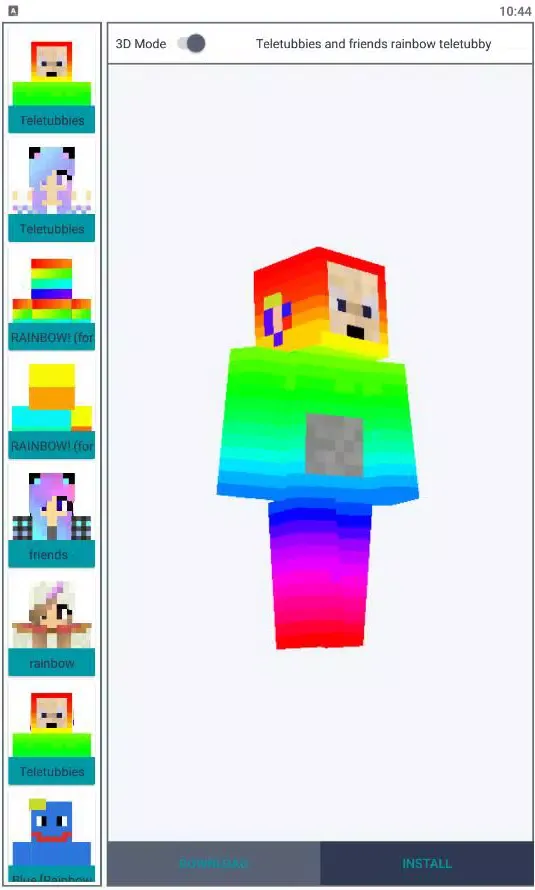 Rainbow Friends Skin MCPE Mods Screenshots
