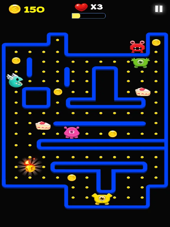 Capturas de tela do Pac Maze - Escape Runner iPad 