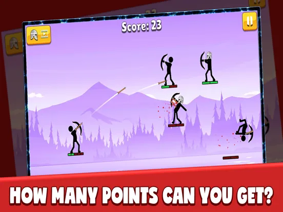Capturas de tela do Stickman Archer: Stick Fight iPad 