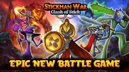 Tangkapan skrin Stickman War : Clash of Stick