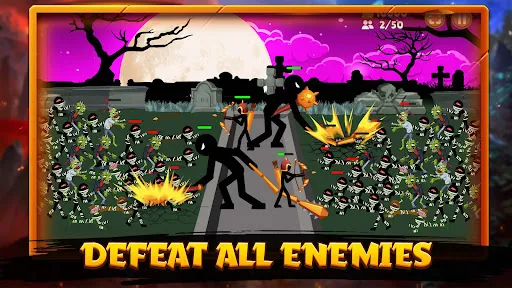 Tangkapan skrin Stickman War : Clash of Stick