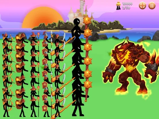 Clash of Stickman : Royale War iPad  스크린샷