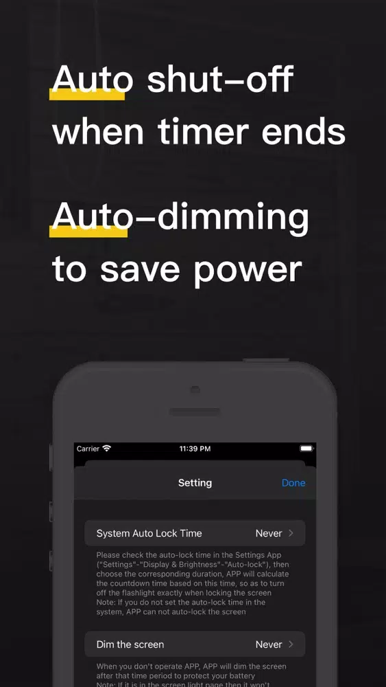 Flashlight Timer स्क्रीनशॉट