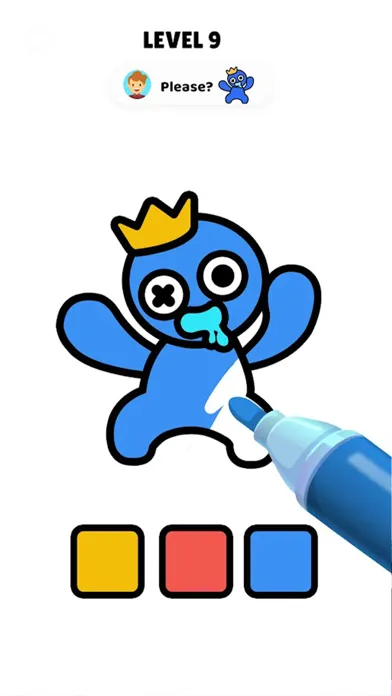 Rainbow Friend Coloring Puzzle应用截图