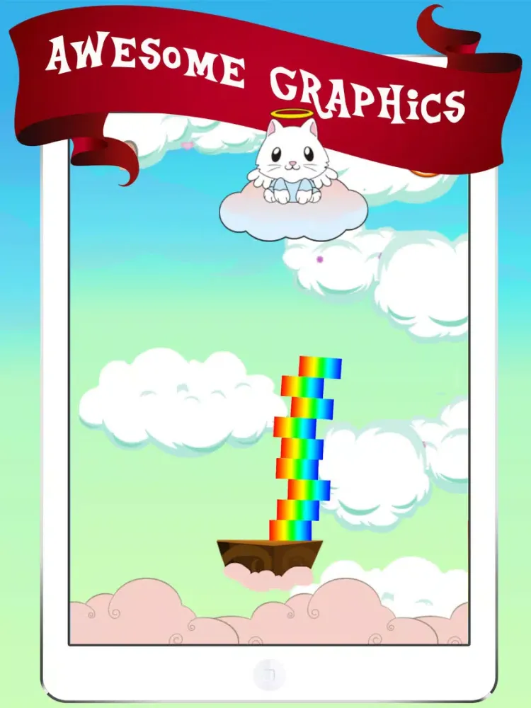 Kitty Rainbow Stack iPad  Screenshots